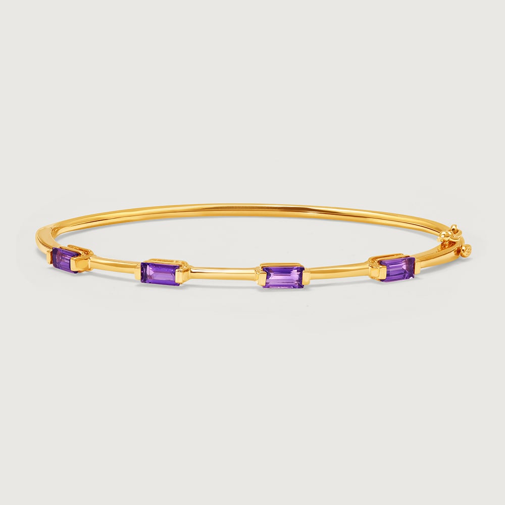 Lustrous Violet Amethyst Bangle,,hi-res thumbnail 3