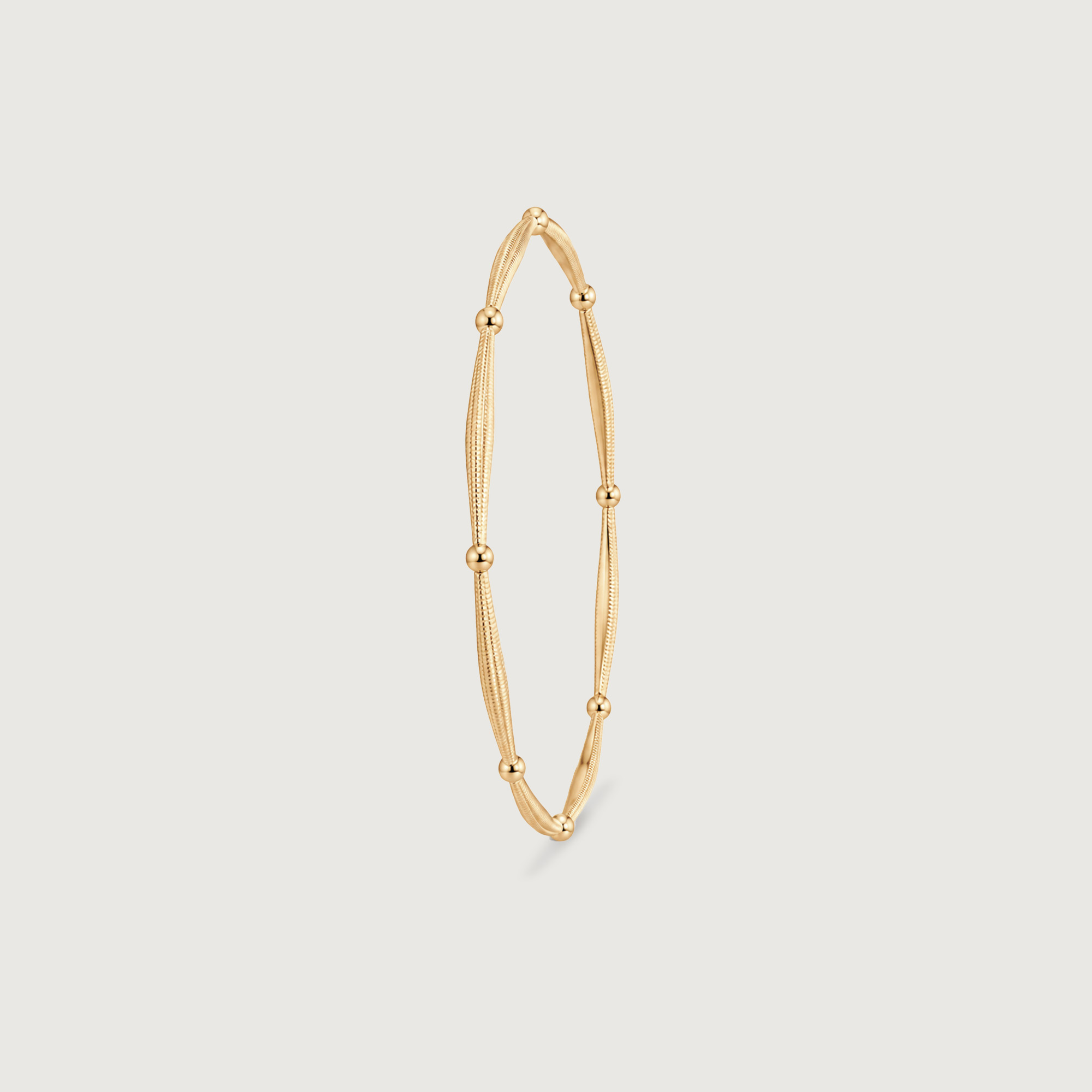Serene Interval Gold Bangle,,hi-res thumbnail 4
