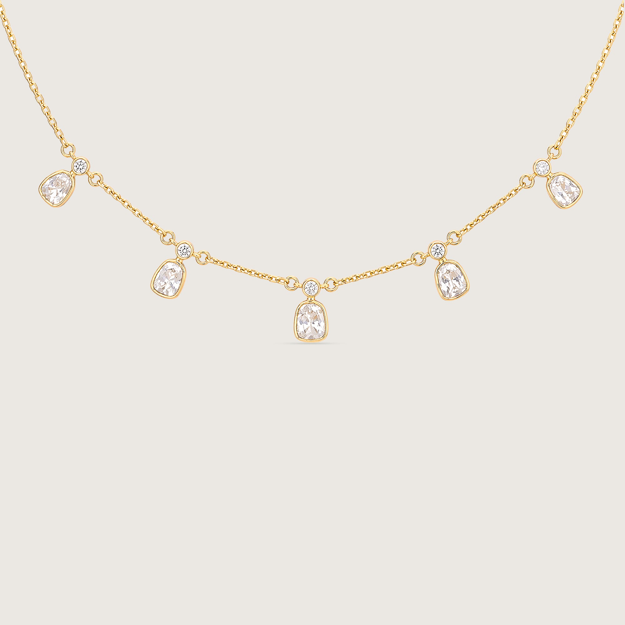 Graceful Drape Polki Diamond Necklace,,hi-res thumbnail 3