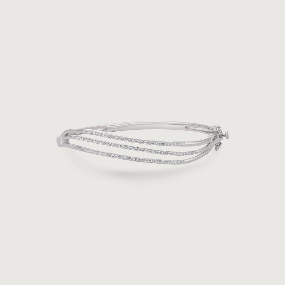 Graceful Layered Silver Bangle,,hi-res thumbnail 3