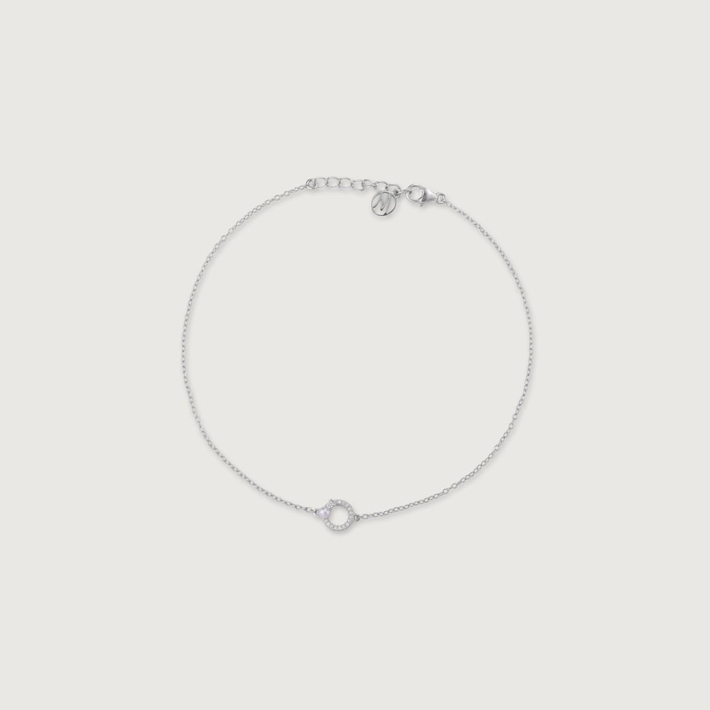 Chic Loop Silver Anklet,,hi-res thumbnail 3