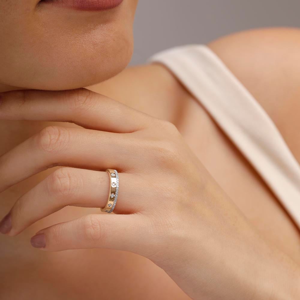 Radiant Unity Diamond Ring,,hi-res thumbnail 2