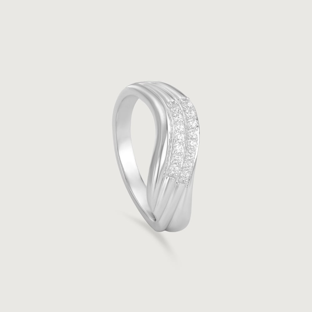 Layered Flowing Silver Ring,,hi-res thumbnail 3