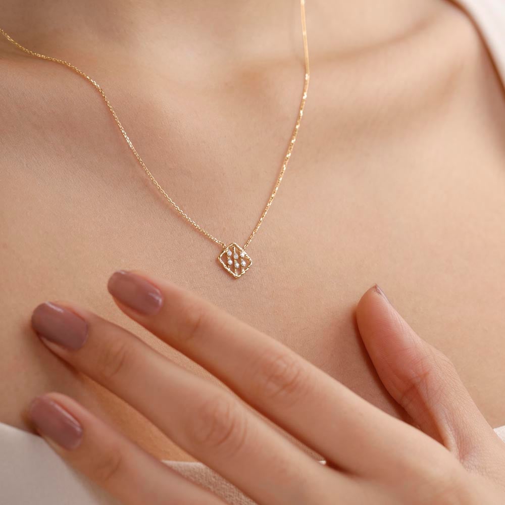 Linear Glow Diamond Necklace,,hi-res thumbnail 2