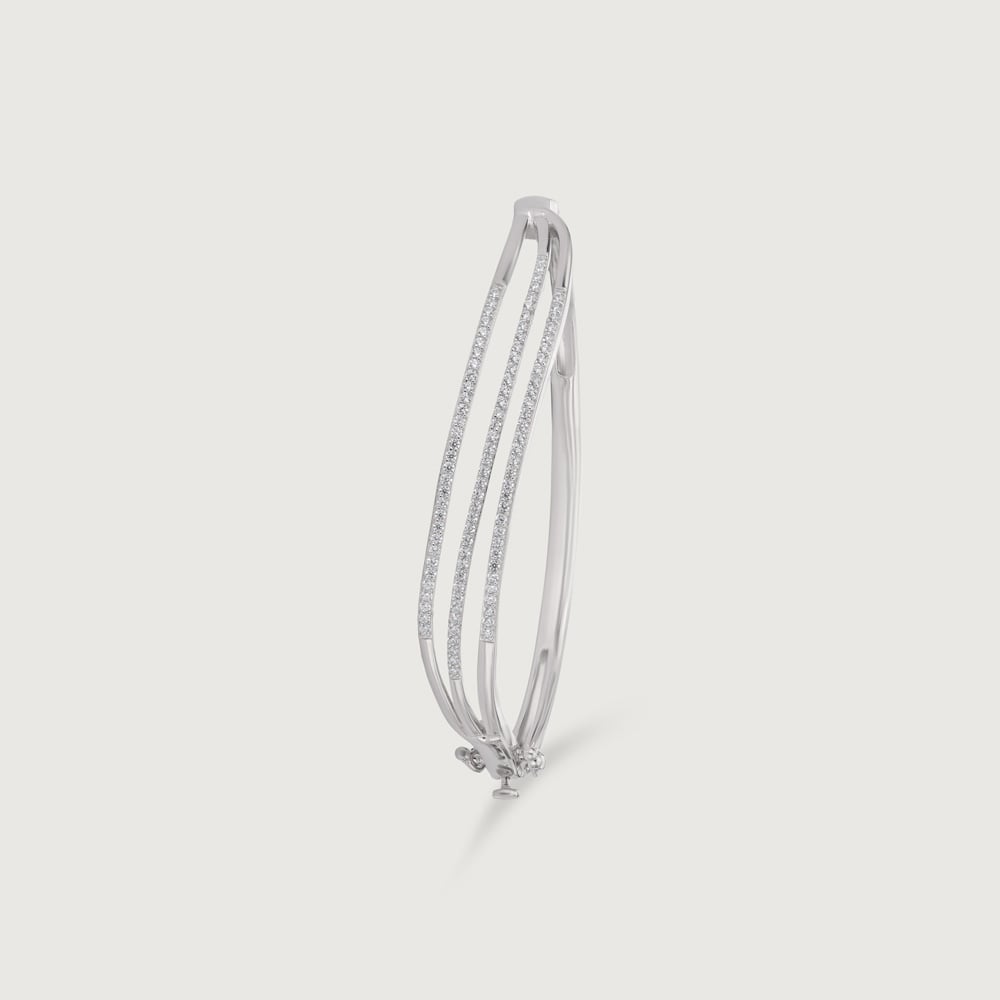 Graceful Layered Silver Bangle,,hi-res thumbnail 4