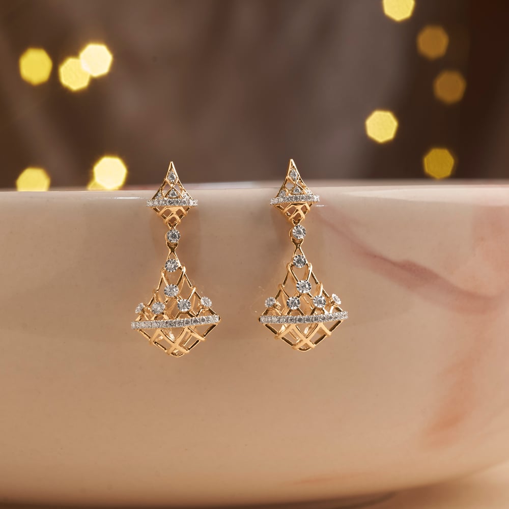 Striking Light Diamond Jhumka