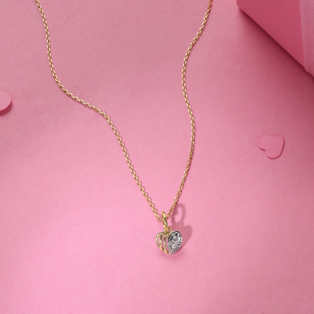 Love Glow Diamond & Gold Pendant