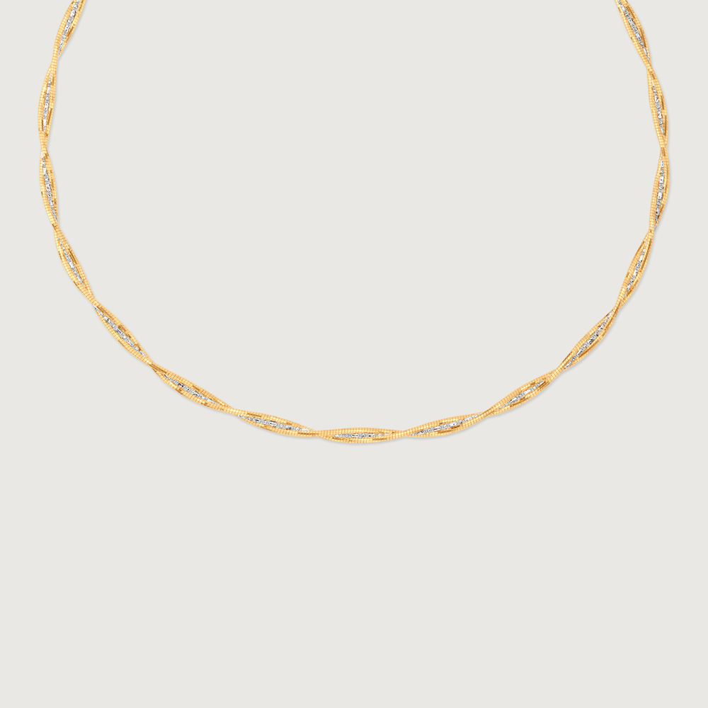 Radiant Sculptural Omega Gold Chain,,hi-res thumbnail 3