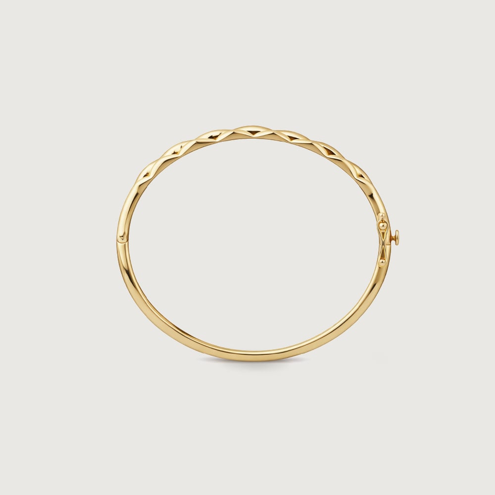 Elegant Twisted Gold Bangle,,hi-res thumbnail 5