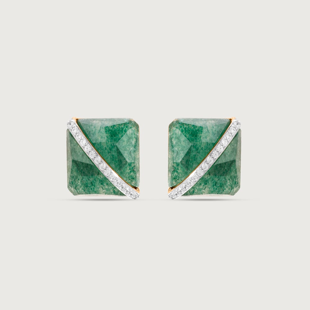 Royal Glow Quartz Stud Earrings,,hi-res thumbnail 3