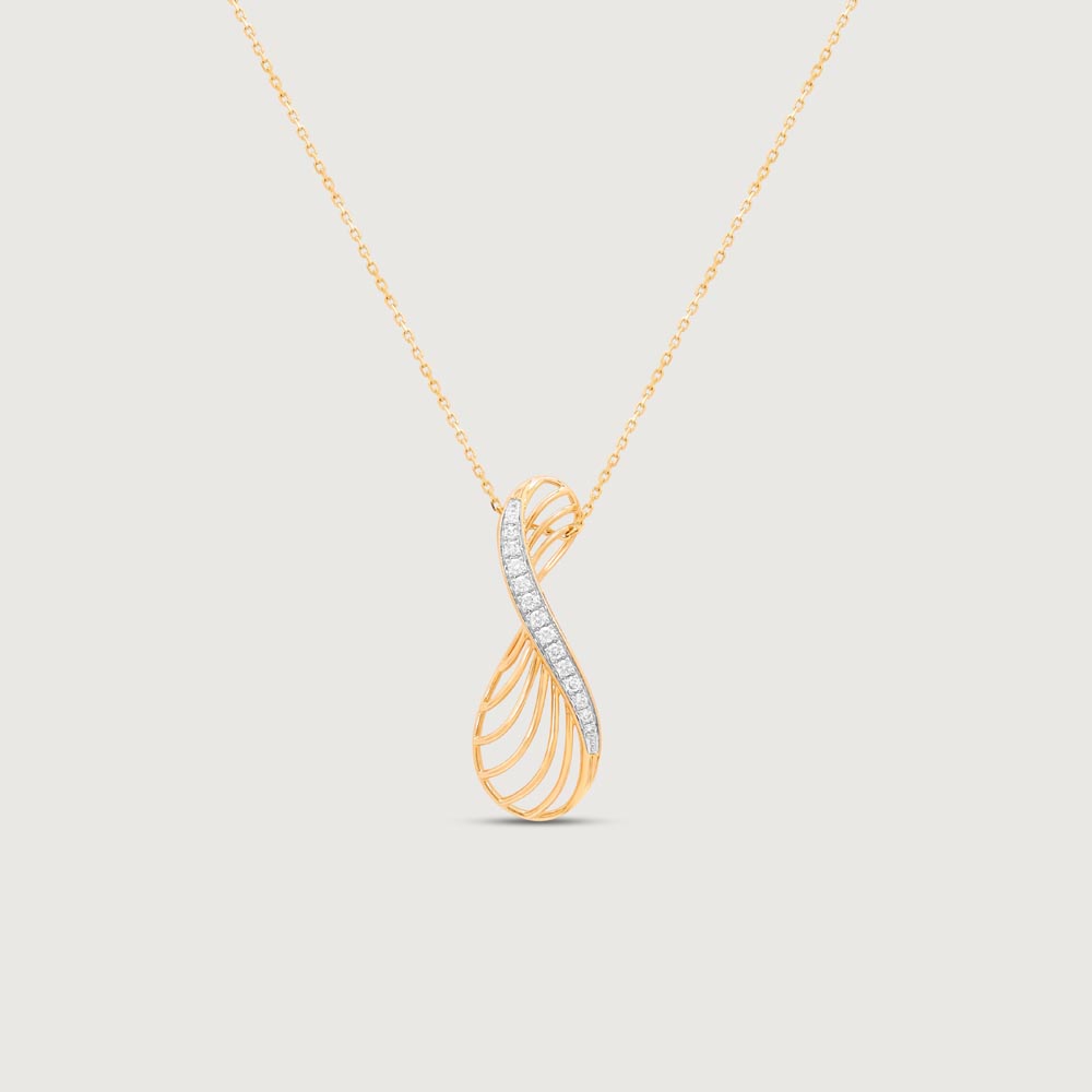 Lustrous Line Diamond Necklace,,hi-res thumbnail 3