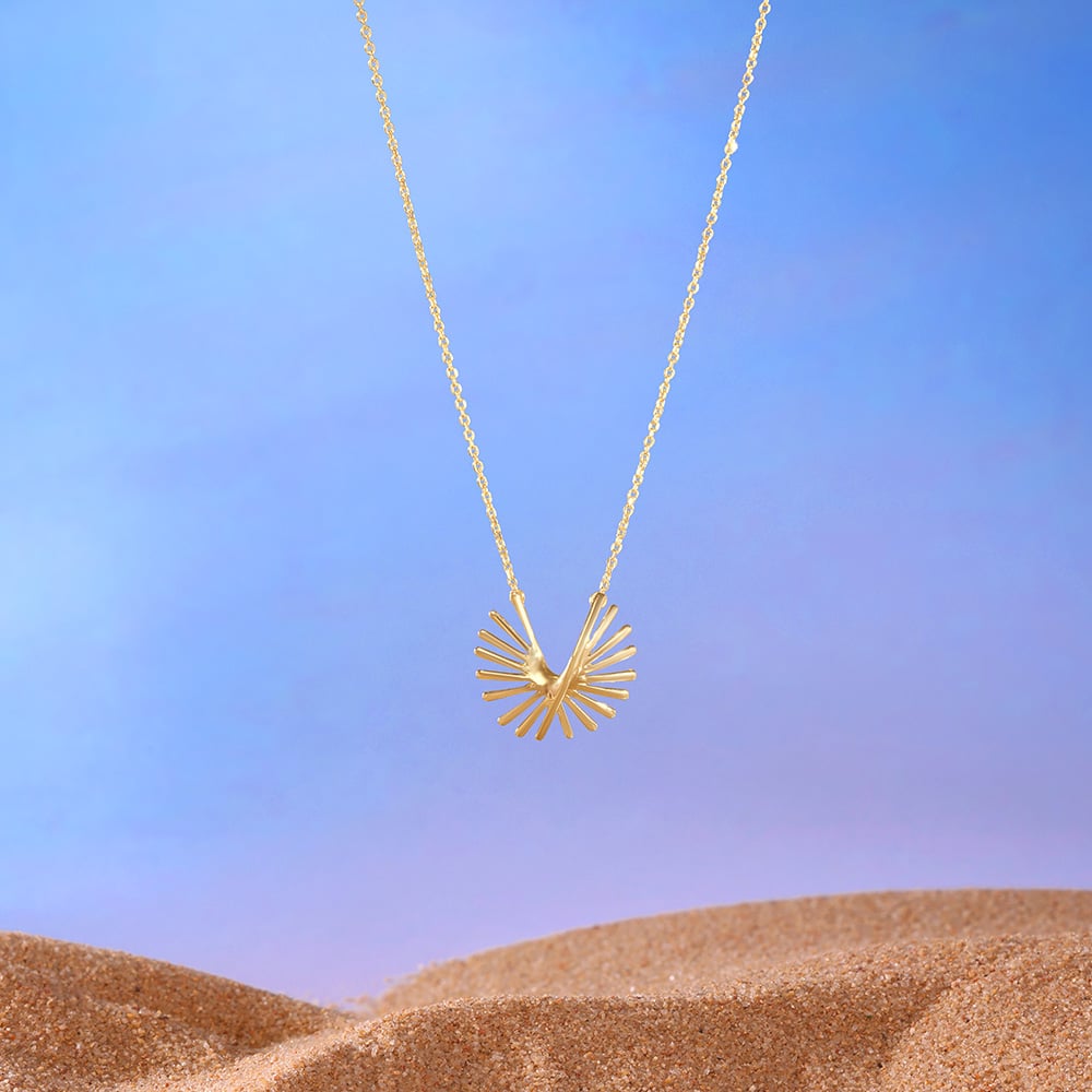 Modern Radiance Gold Necklace