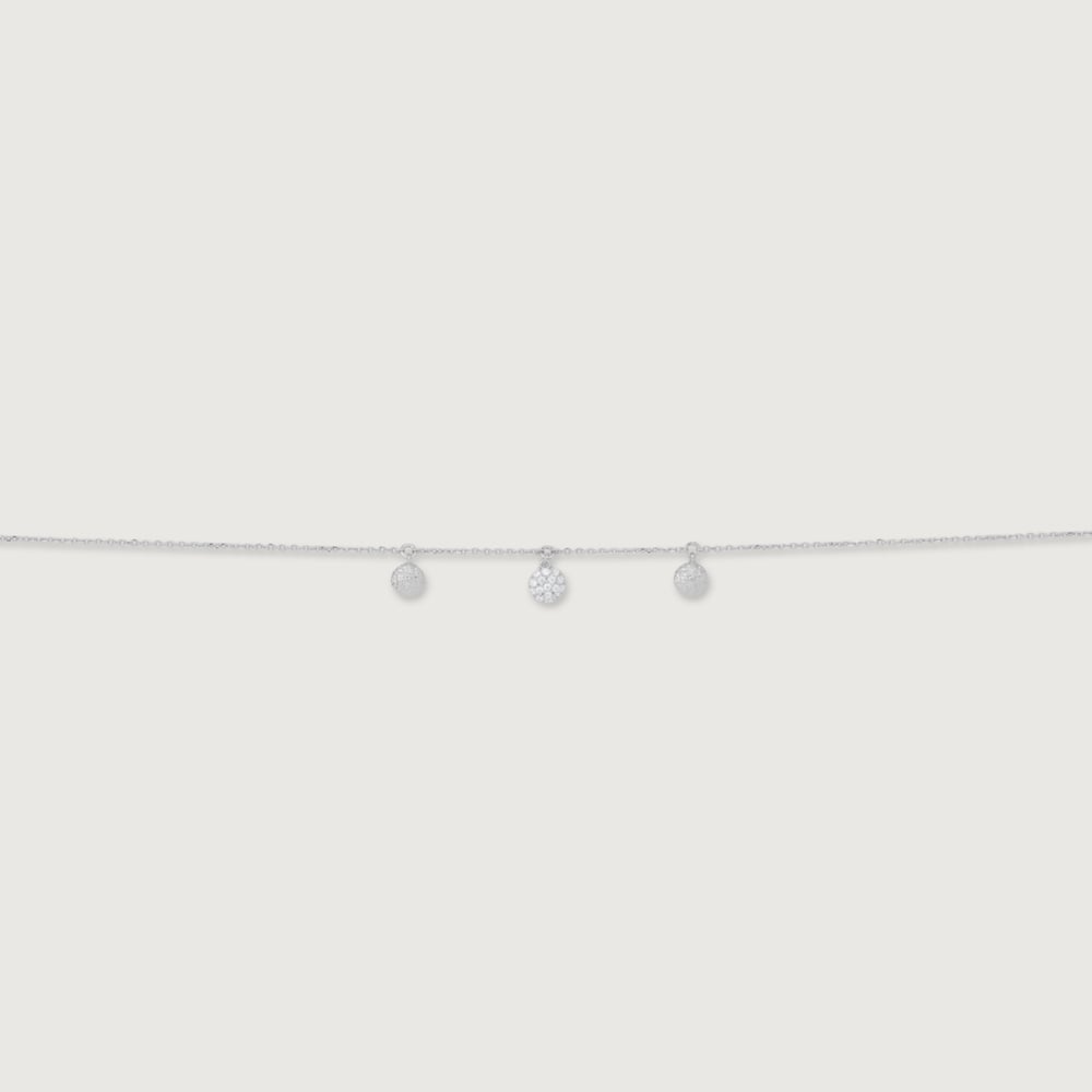 Sparkling Droplet Silver Anklet,,hi-res thumbnail 4