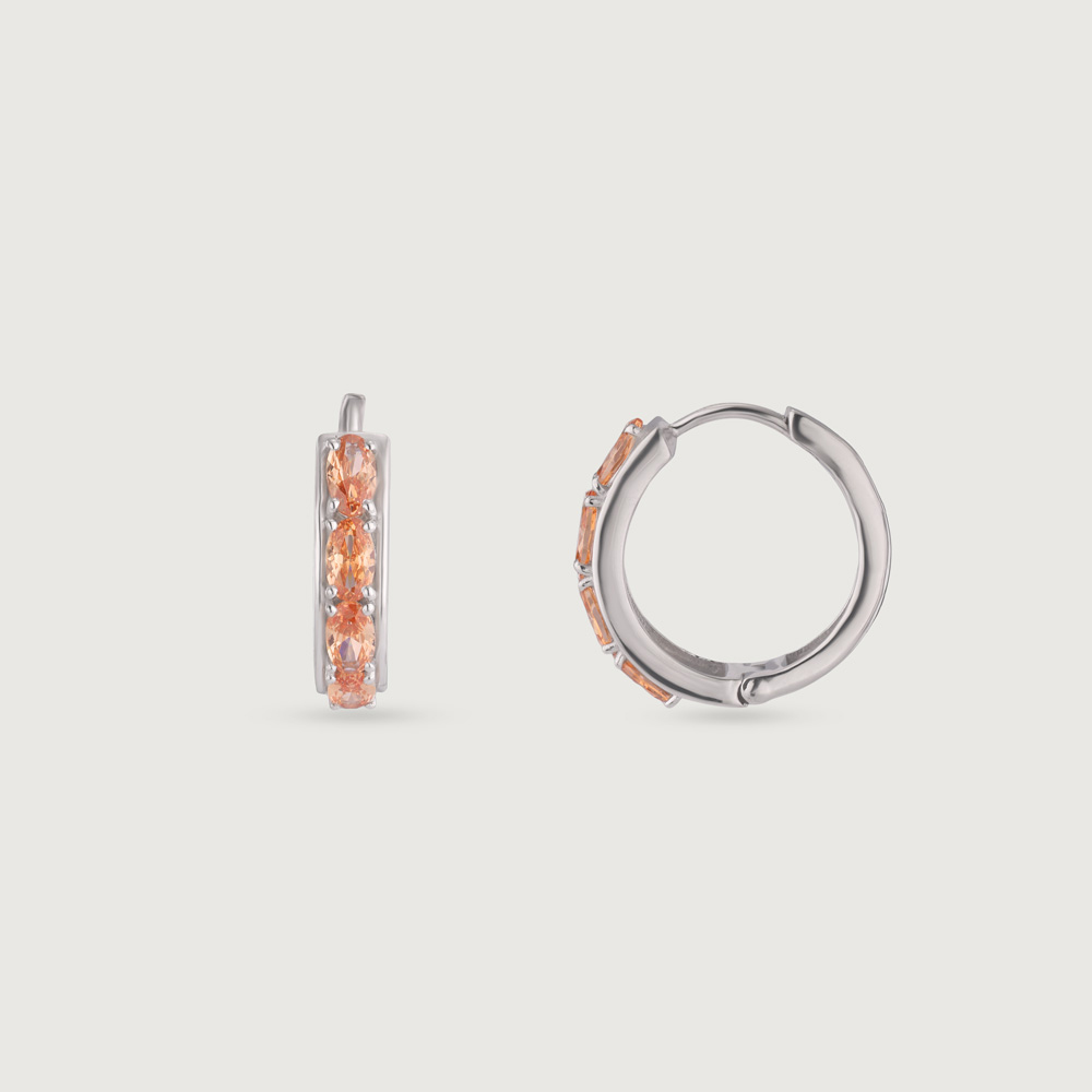 Glossy Glint Silver Earrings,,hi-res thumbnail 4