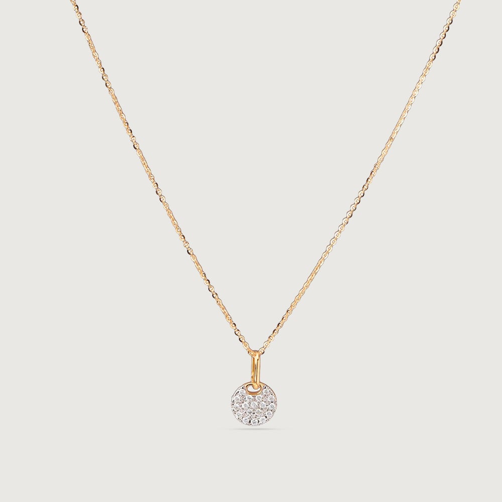 Elegant Cluster Diamond Gold Necklace,,hi-res thumbnail 3