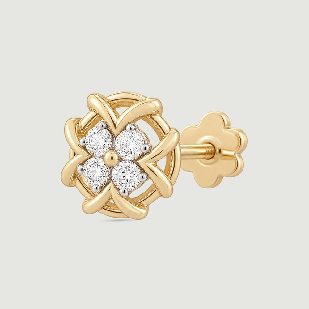Radiant Diya Diamond Nose Pin,,hi-res thumbnail 4