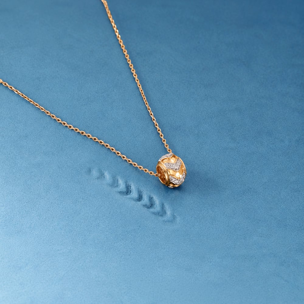 Bold Chevron Diamond Pendant