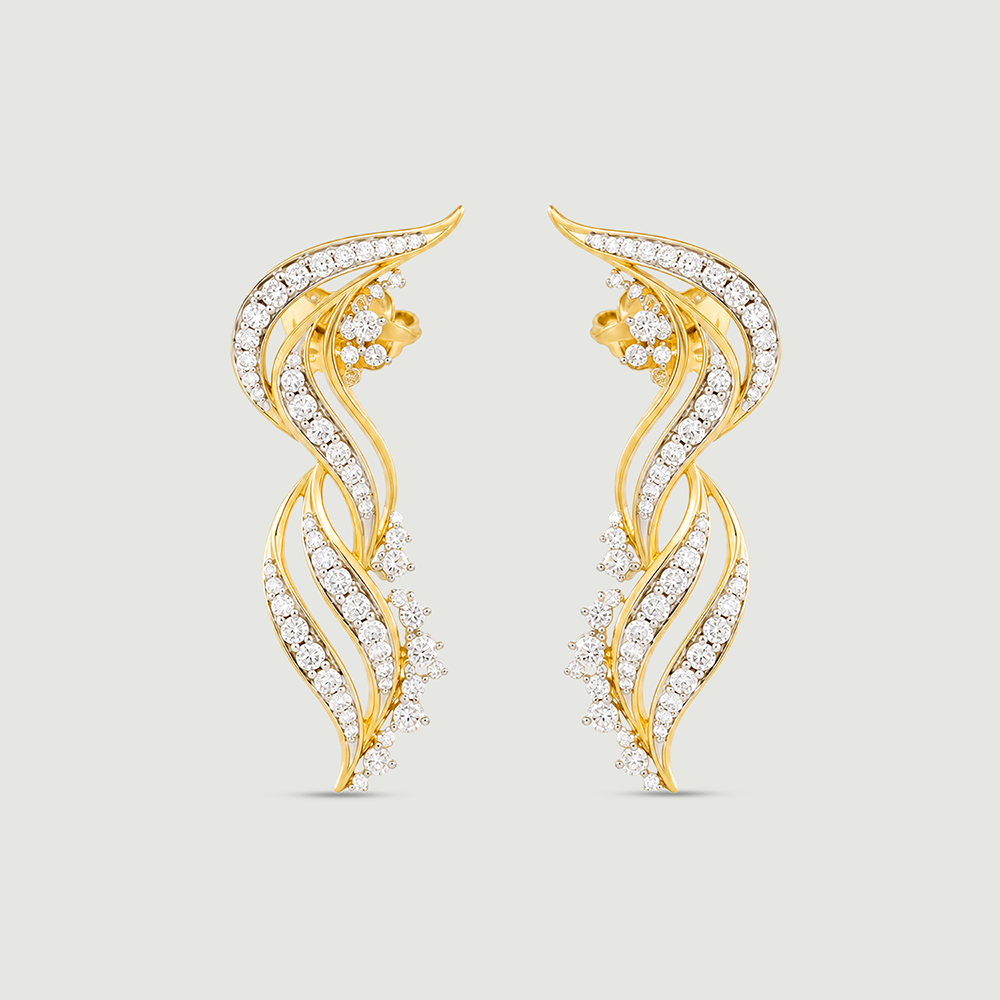Sacred Lights Diamond Drop Earrings,,hi-res thumbnail 3