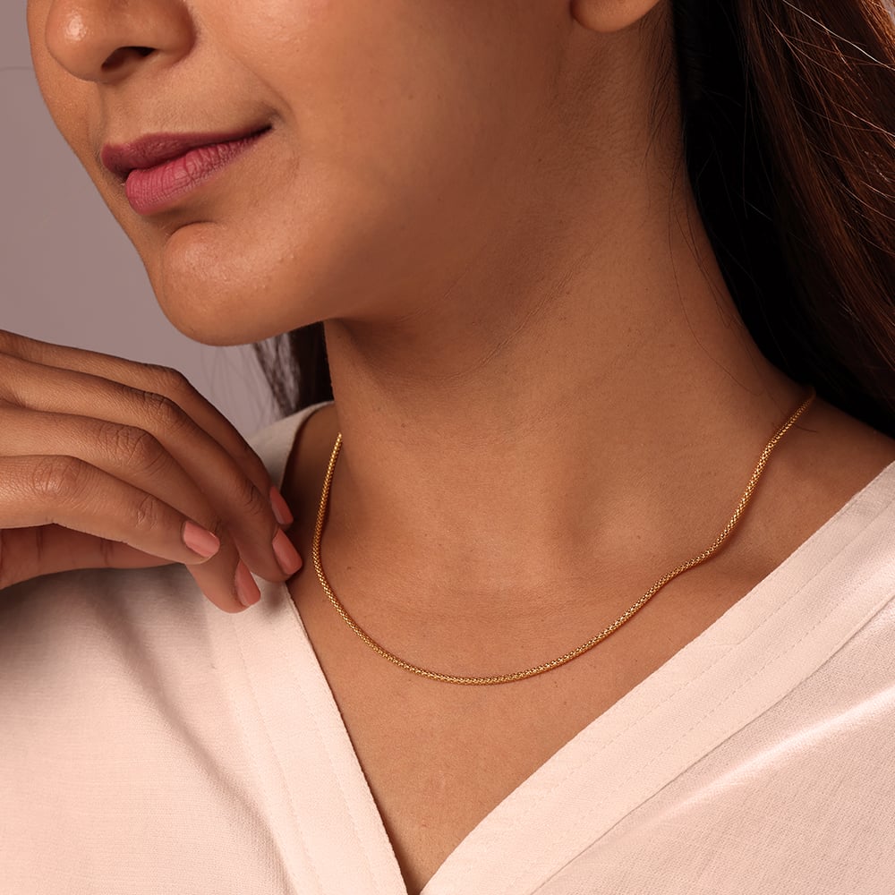 Spiral Rope 22KT Gold Chain,,hi-res thumbnail 2
