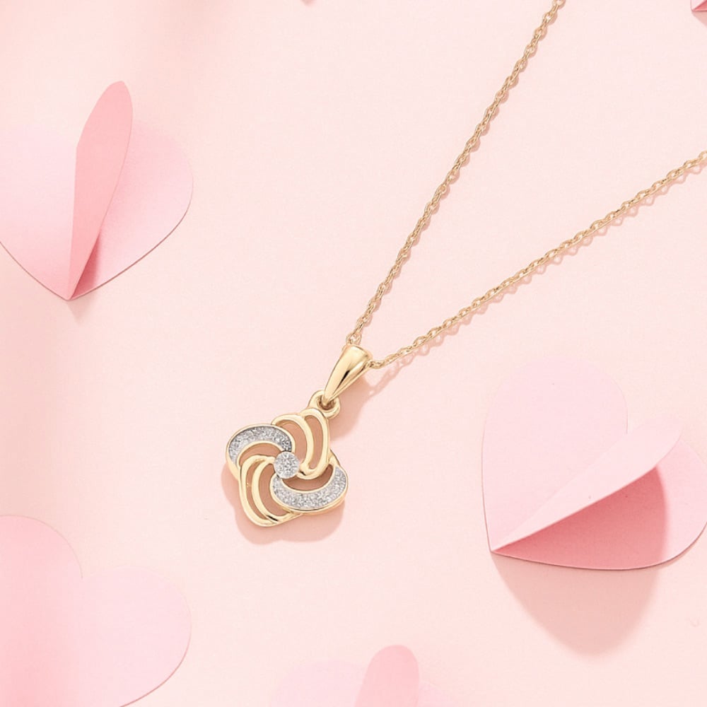 Swirl Pop Diamond Pendant