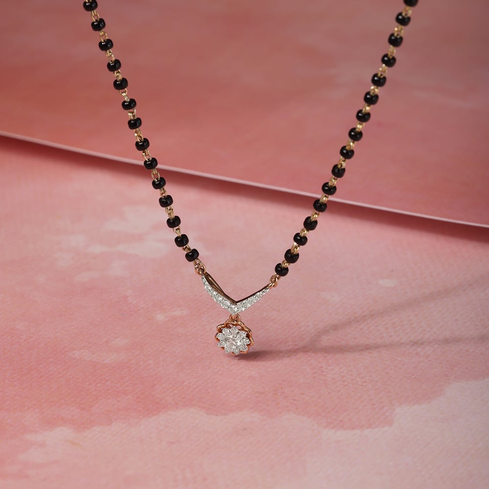 14KT Idyllic Diamond Mangalsutra,,hi-res thumbnail 1