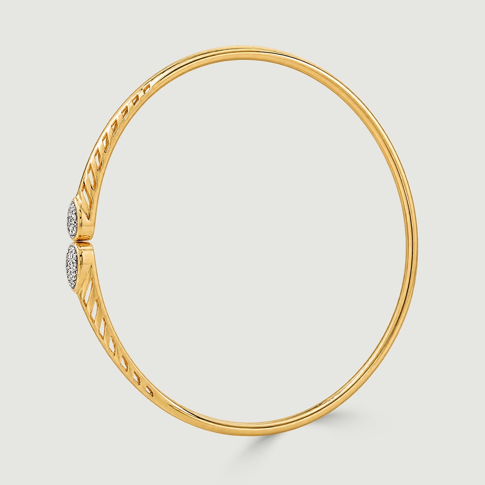 Elegant Diya Diamond Bangle,,hi-res thumbnail 5