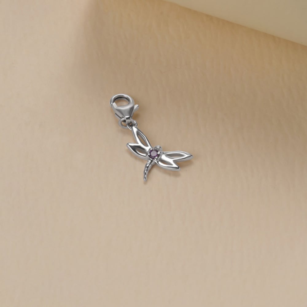 Whimsical Flutter Silver Charms