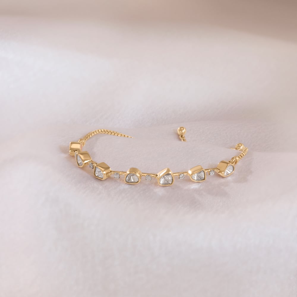 Timeless Grace Polki Diamond Bracelet