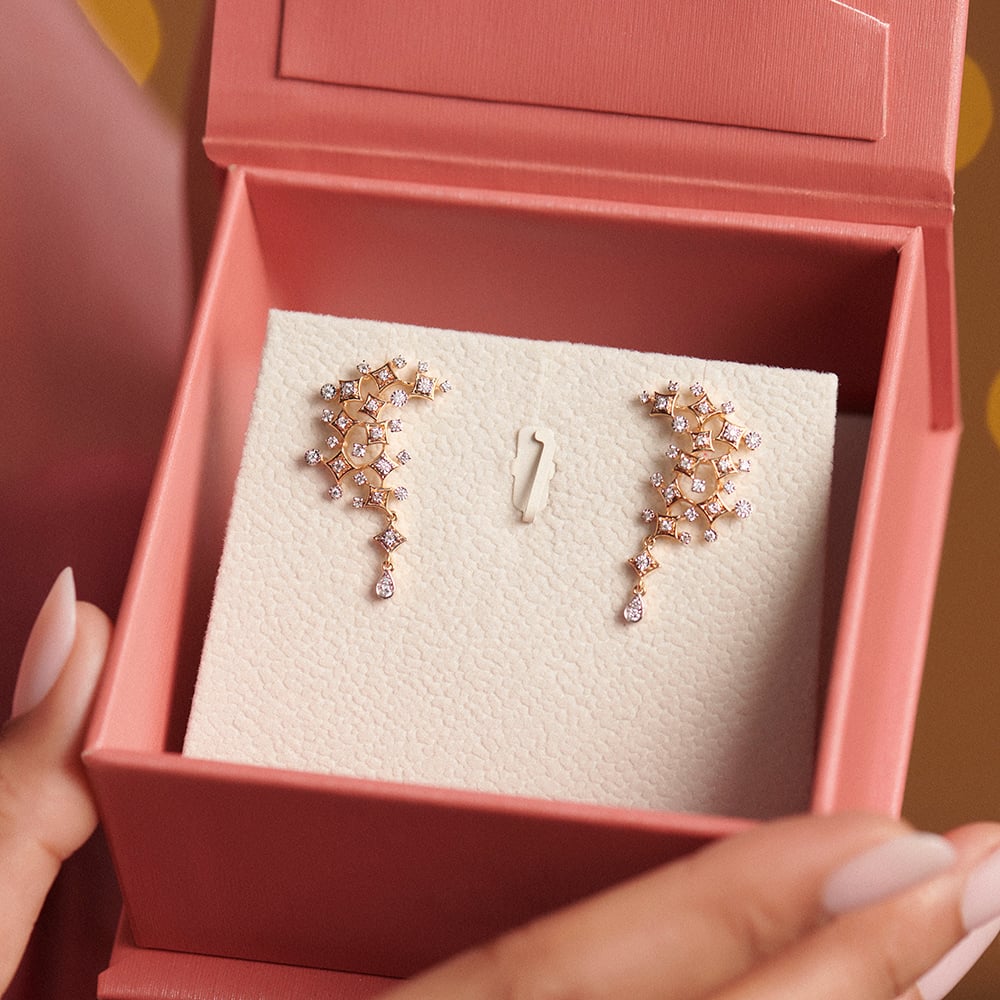 Riverside Radiance Diamond Drop Earrings,,hi-res thumbnail 2