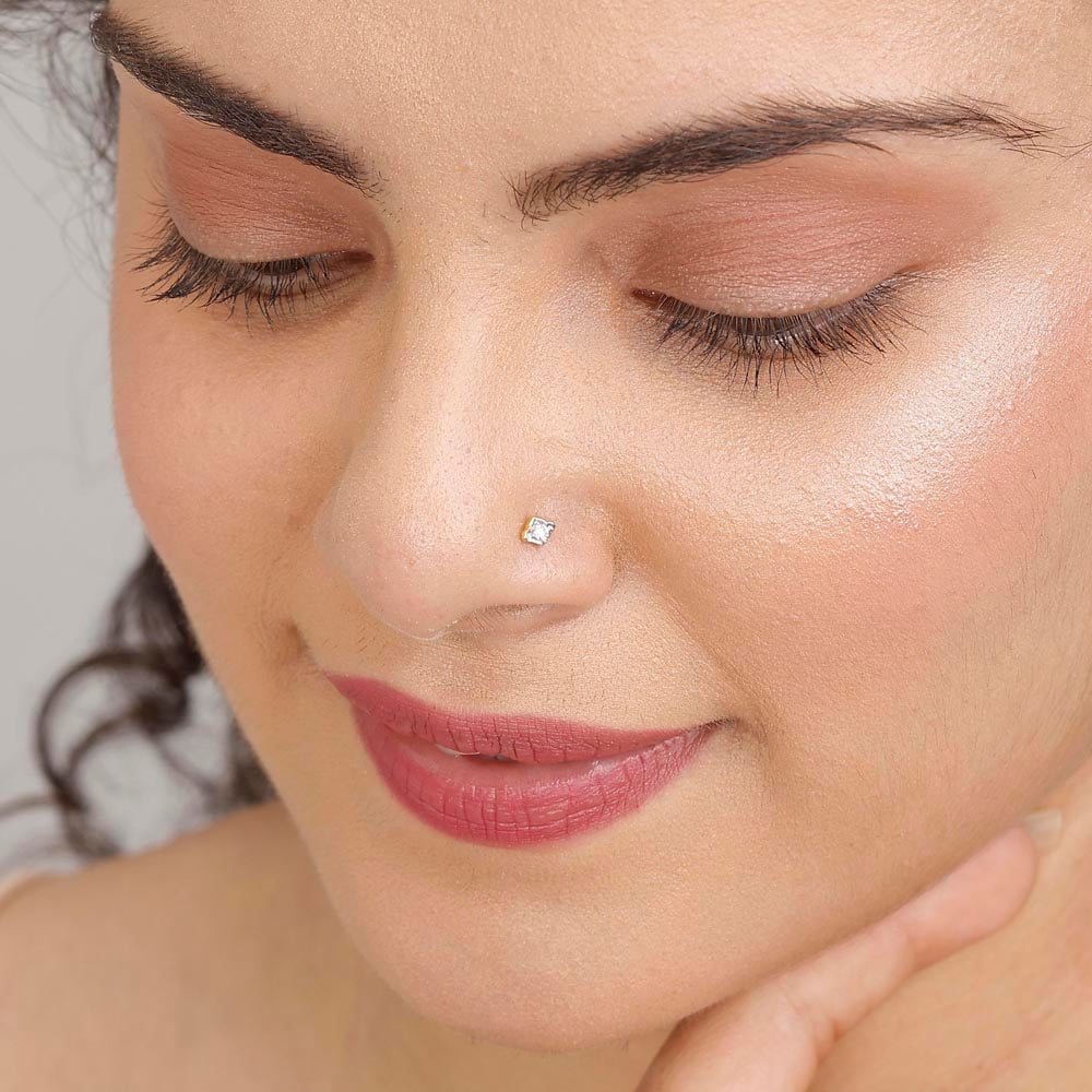 Chic Nova Diamond Nose Pin,,hi-res thumbnail 2