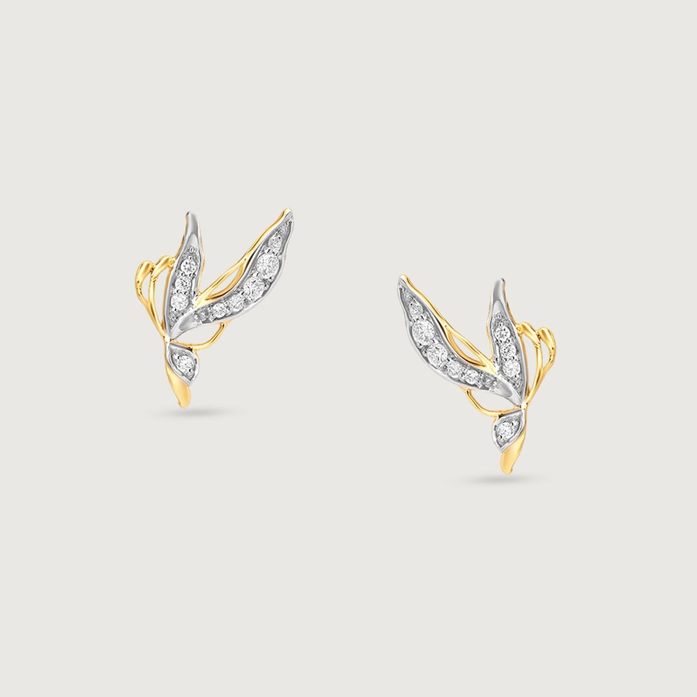 Enchanted Butterfly Diamond Stud Earrings,,hi-res thumbnail 3