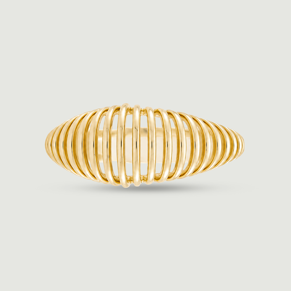 Sleek Linear Gold Ring,,hi-res thumbnail 3
