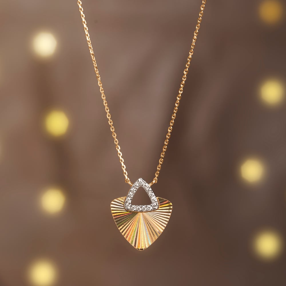 Striking Radiant Diamond Necklace