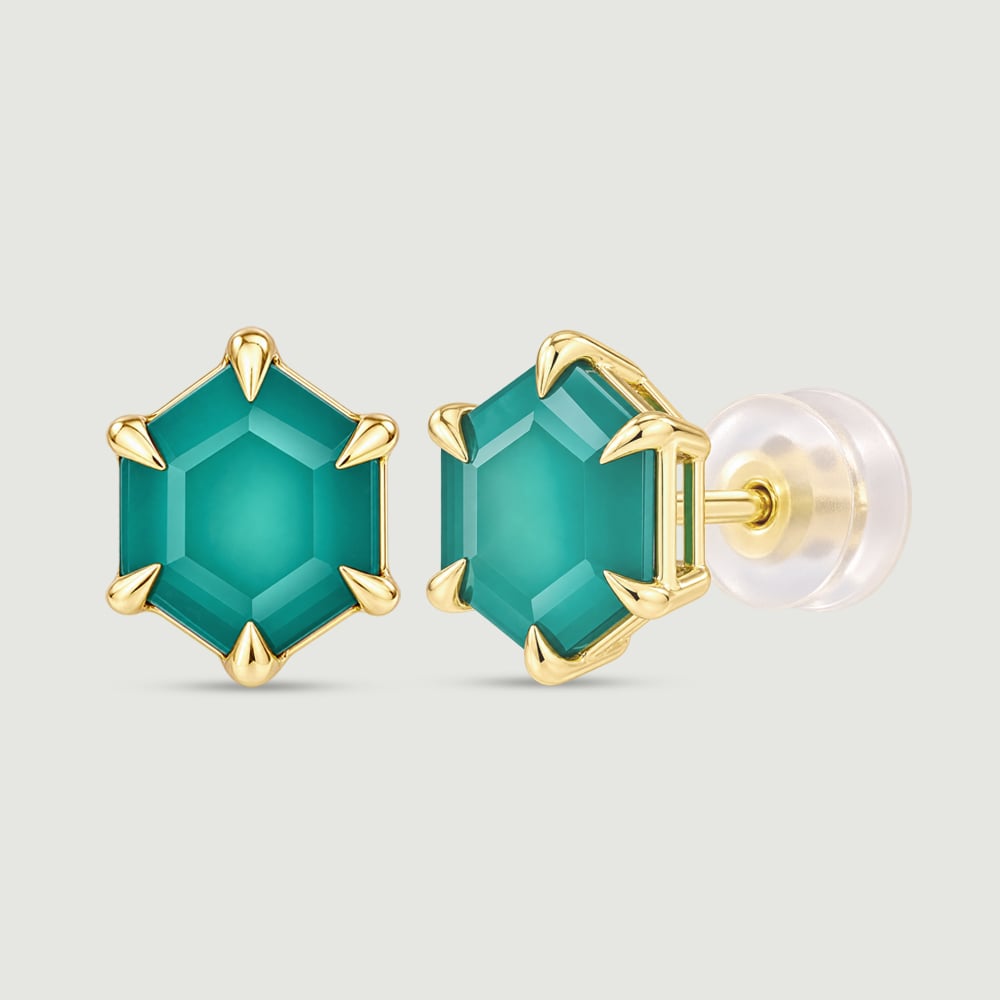 Versatile Detachable Amethyst and Onyx Stud Earrings,,hi-res thumbnail 3