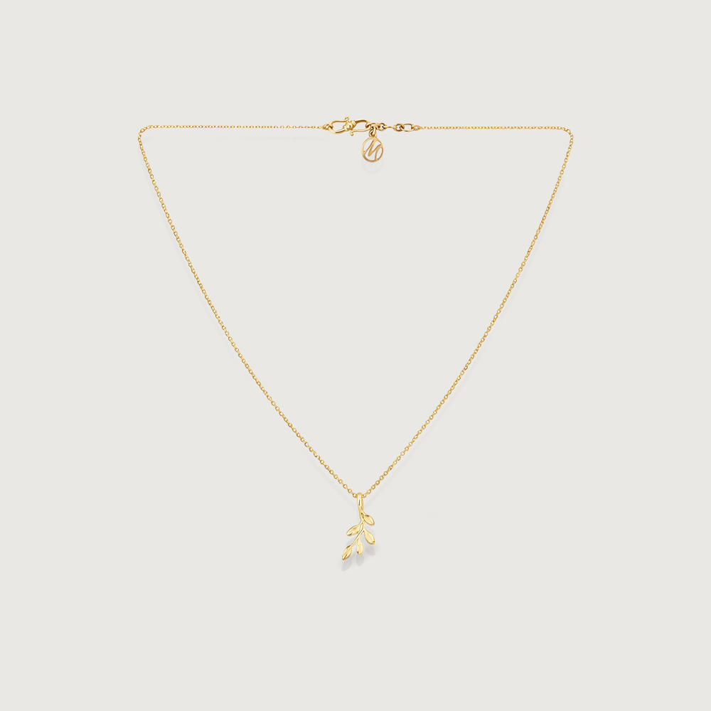 Serene Olive Gold Necklace,,hi-res thumbnail 2