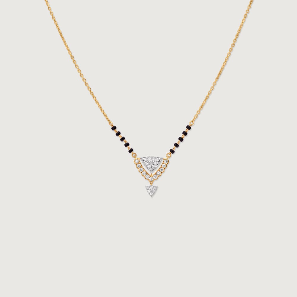 Graceful Geometric Diamond Mangalsutra,,hi-res thumbnail 3