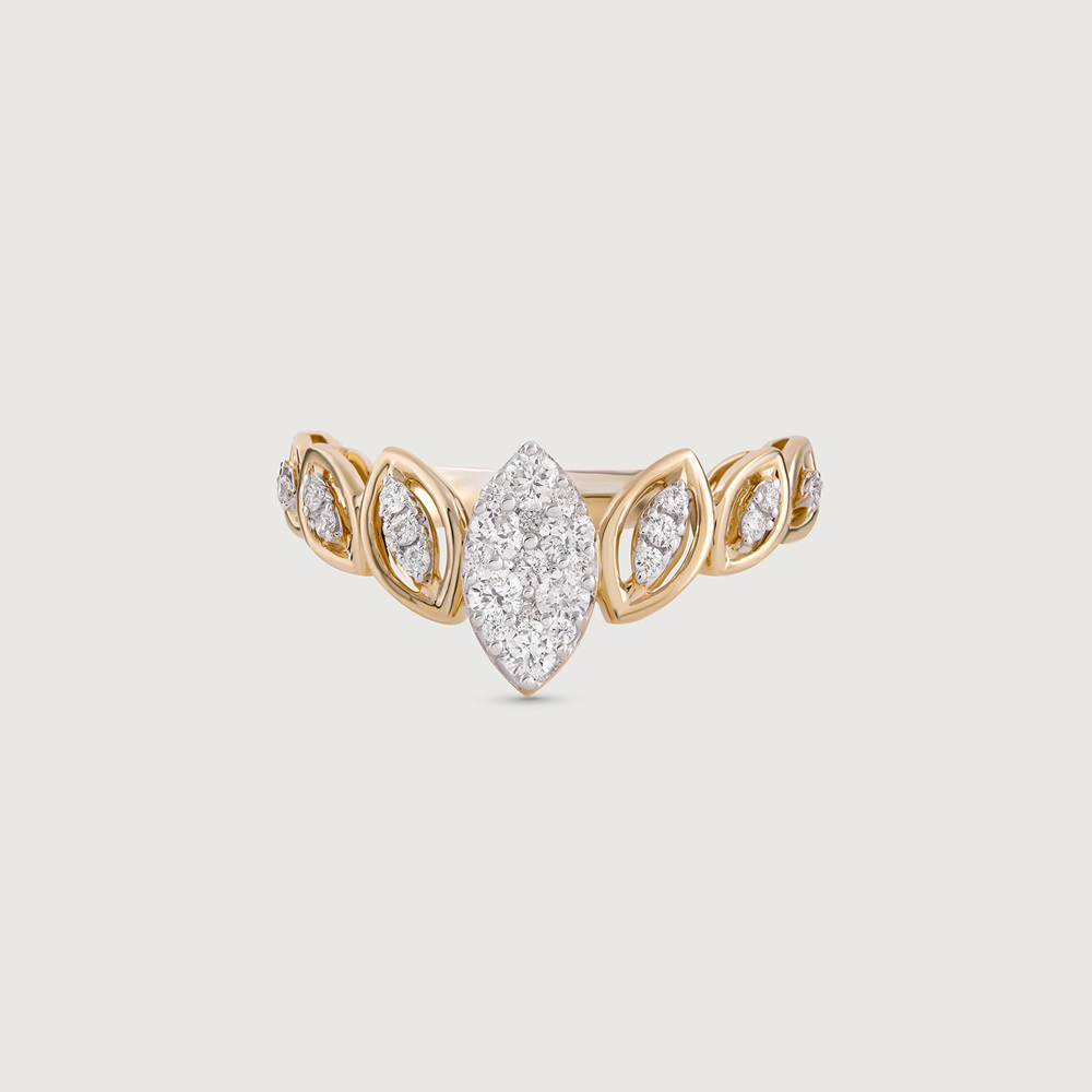Floral Love Gold & Diamond Ring,,hi-res thumbnail 2