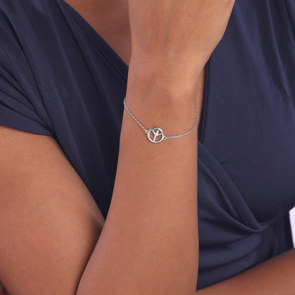 Playful Peace Silver Bracelet,,hi-res thumbnail 2