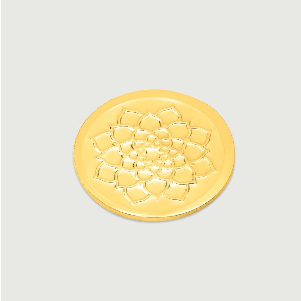1 GM 22 Karat Stunning Lotus Gold Coin,,hi-res thumbnail 5