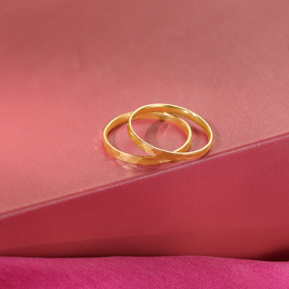 Timeless Unity Band 18KT Gold Couple Ring -Single Piece,,hi-res thumbnail 2