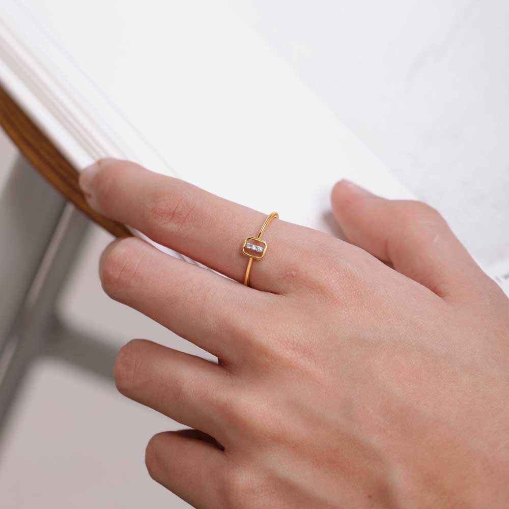 Radiant Frame Diamond Ring,,hi-res thumbnail 2