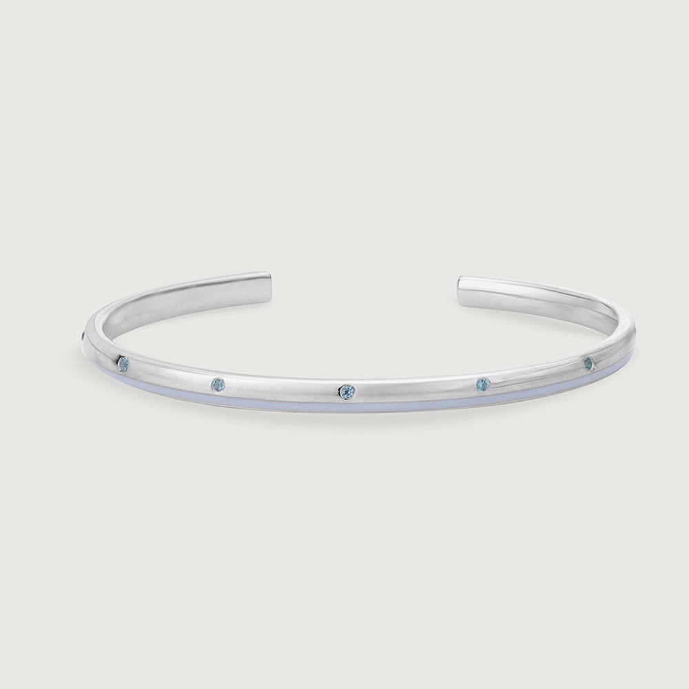 Aqua Beam Silver Bangle,,hi-res thumbnail 3