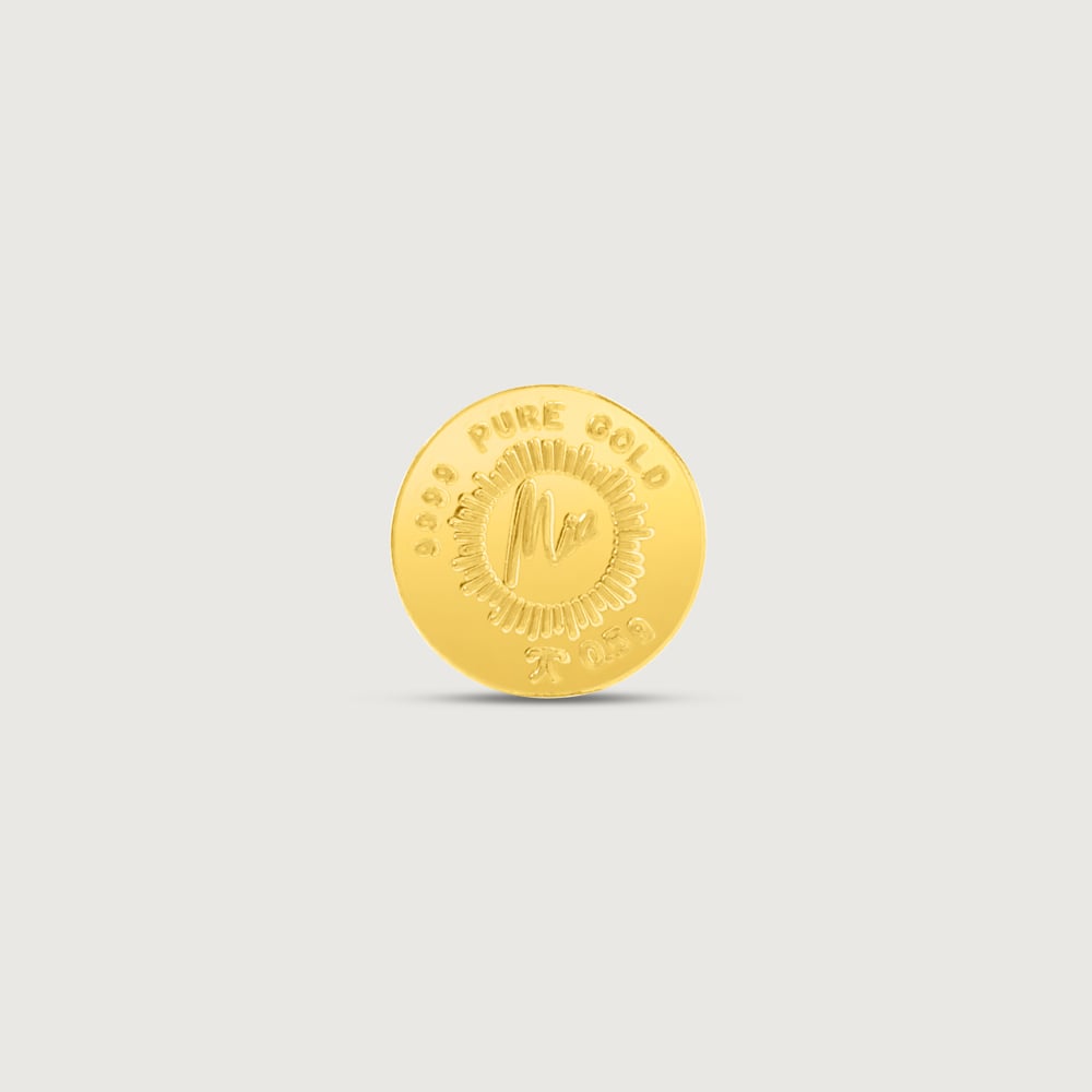 0.5 gm 24 Karat Lotus Gold Coin (9999 Purity),,hi-res thumbnail 2