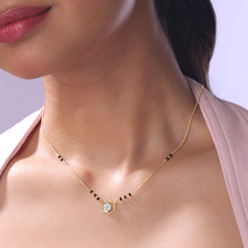 Hive Spark Diamond Mangalsutra,,hi-res thumbnail 2