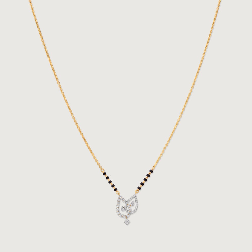 Elegant Entwined Diamond Mangalsutra,,hi-res thumbnail 4