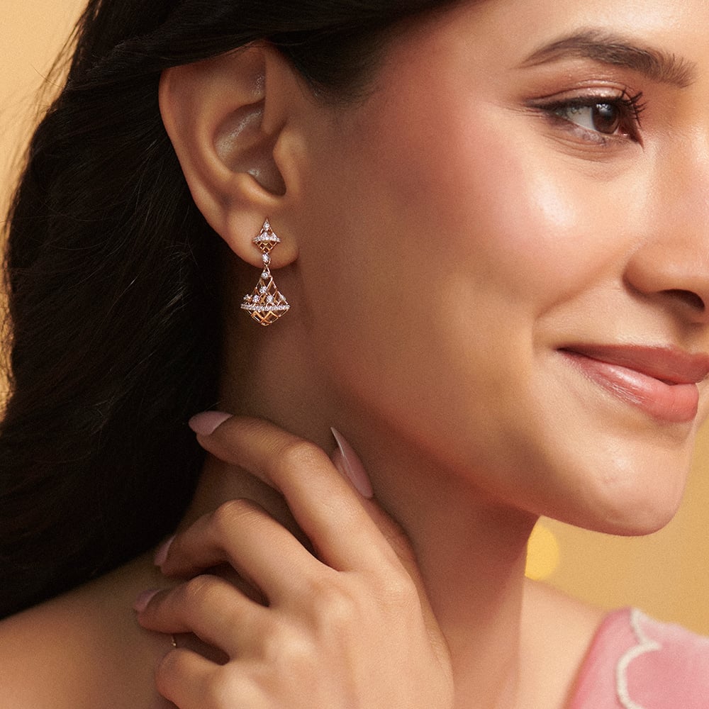 Striking Light Diamond Jhumka,,hi-res thumbnail 2