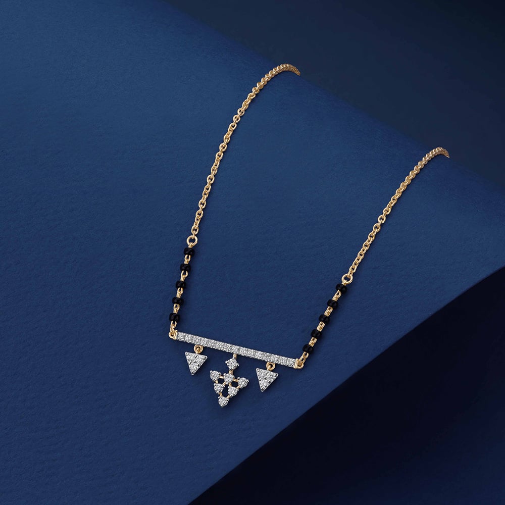Chic Cascading Diamond Mangalsutra