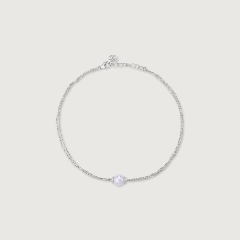 Elegant Glow Silver Anklet,,hi-res thumbnail 3