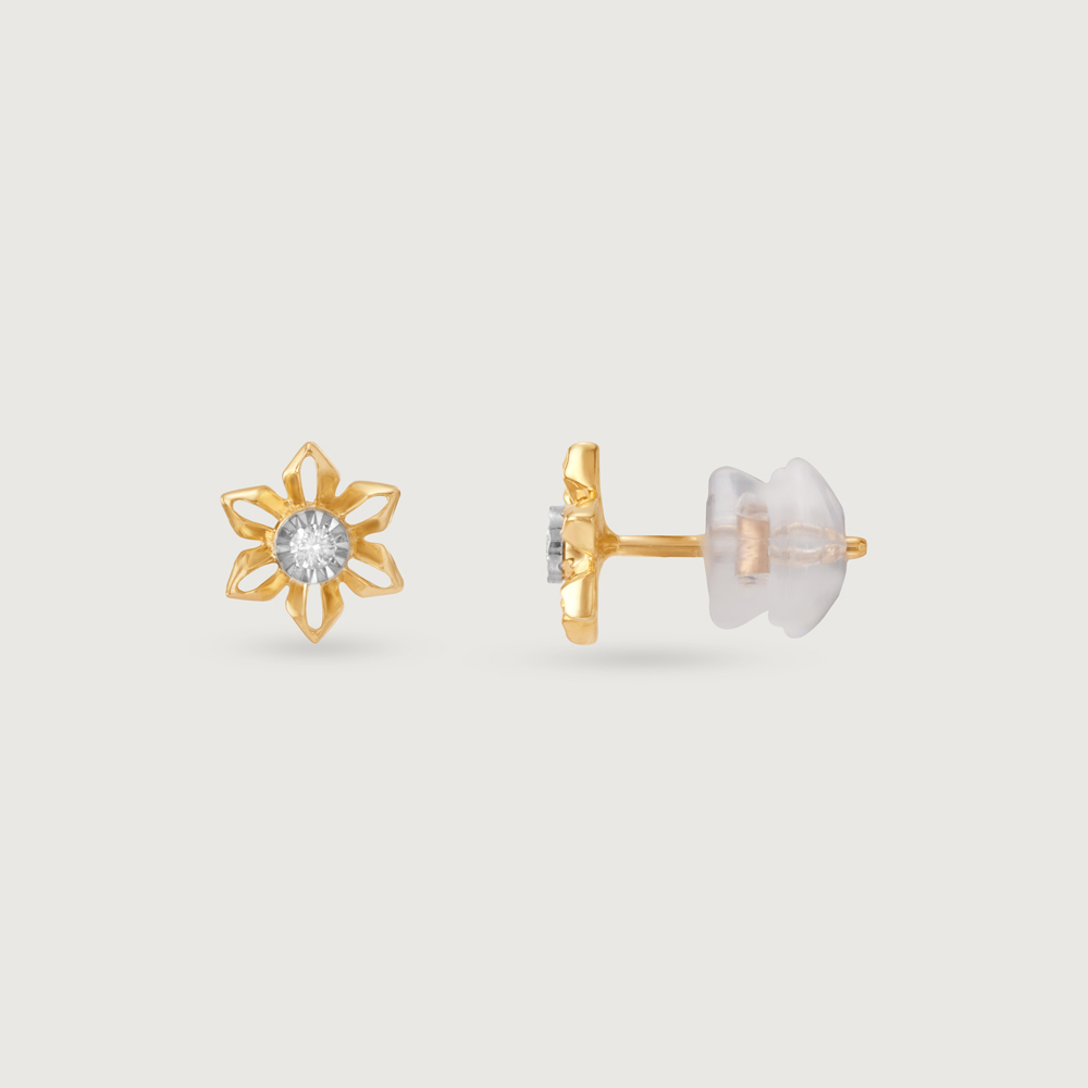 Whimsy Daisy Diamond Stud Earrings,,hi-res thumbnail 4