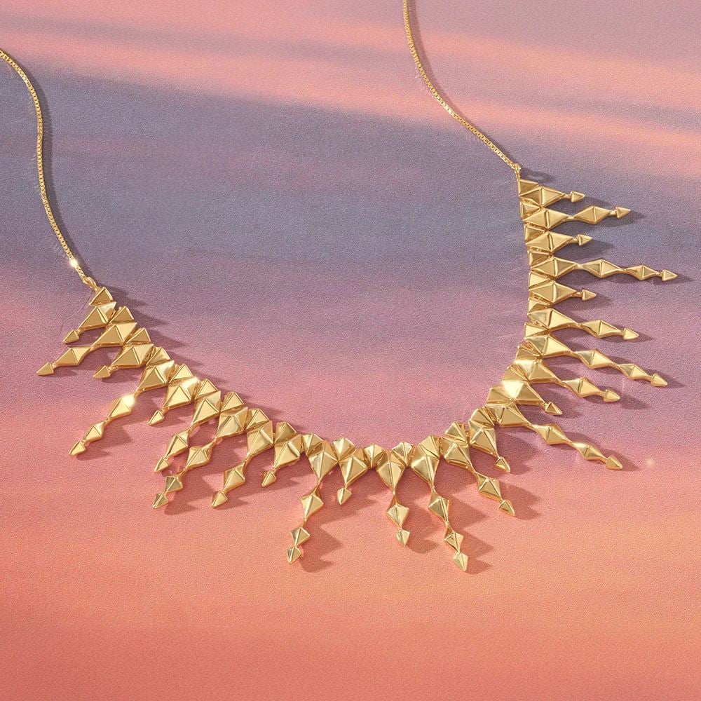 Bold Radiant Gold Necklace